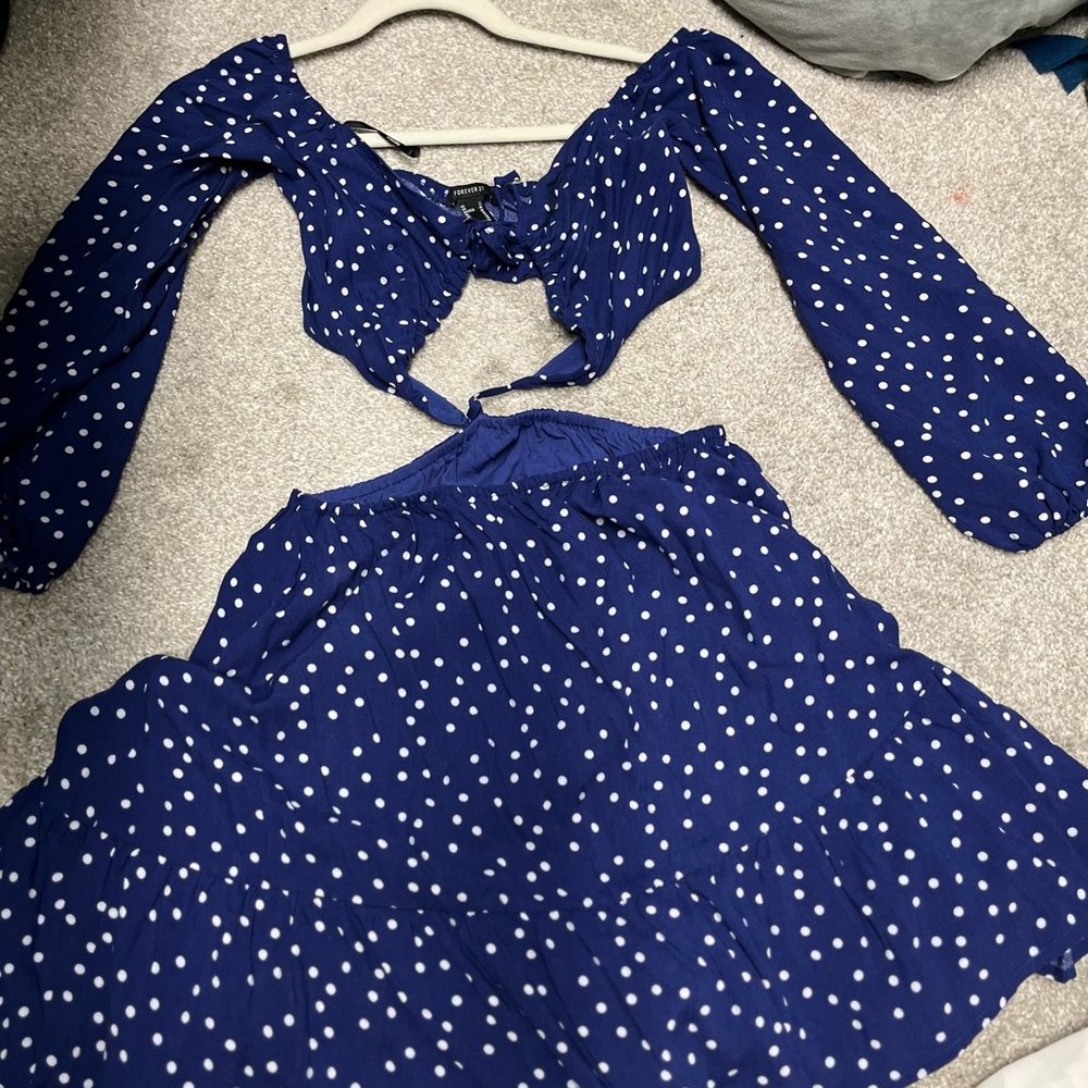 Blue Polka Dot Dress